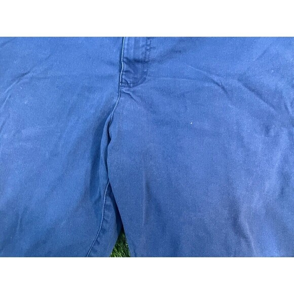 True Nation Men's Stretch Flat Front Chino  Blue Shorts Size 44 9" Big & Tall - Picture 2 of 8